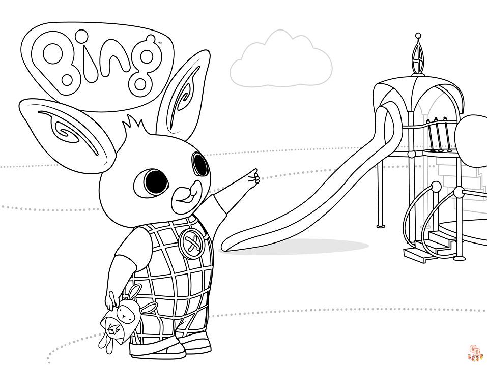 Disegni da colorare di Bing per bambini - GBcoloriage