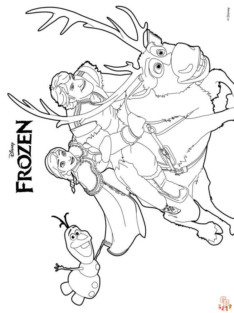 Frozen coloriage