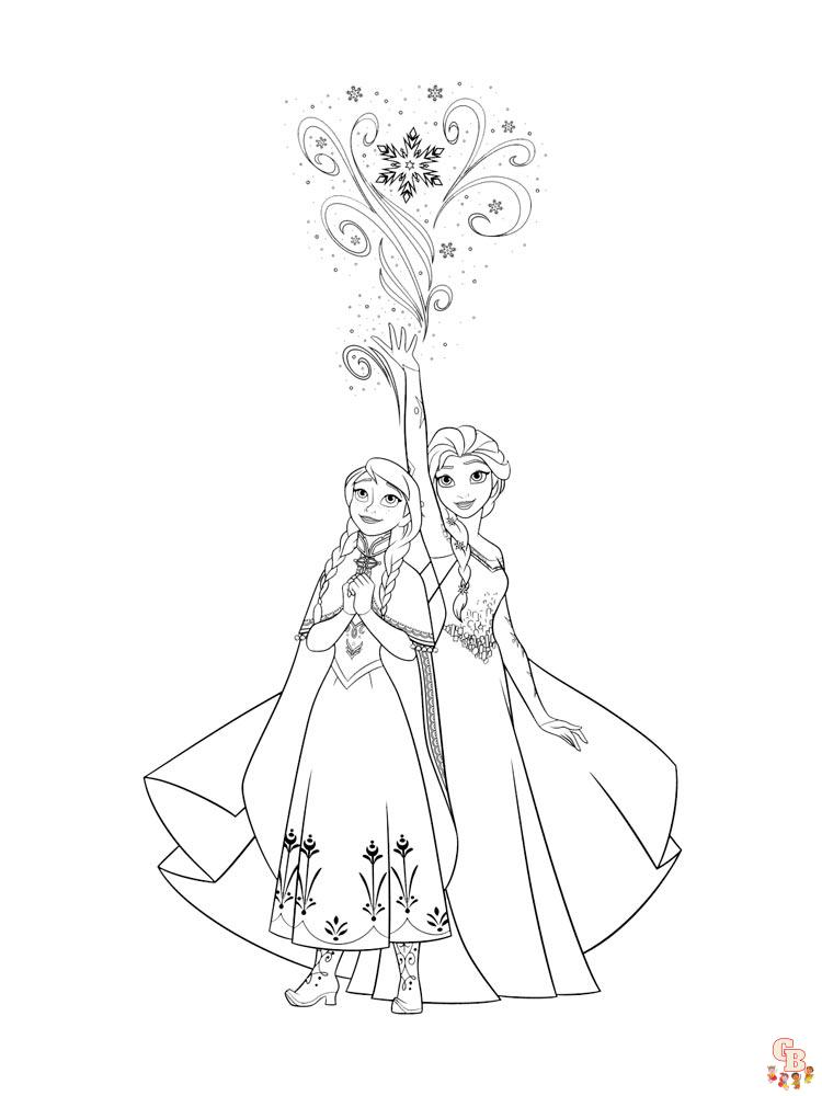 Frozen coloriage