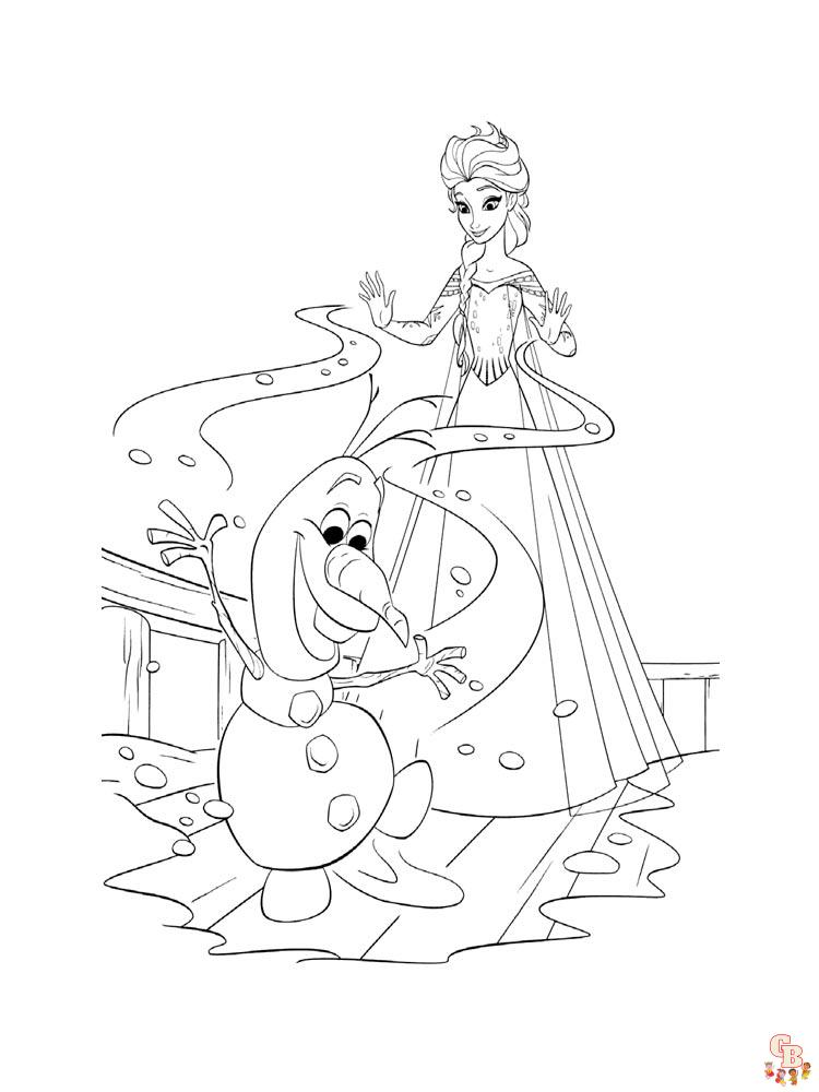 Frozen coloriage