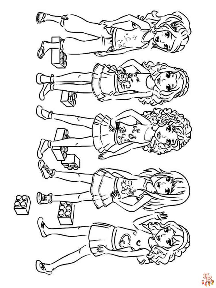 Coloriage Lego Friends