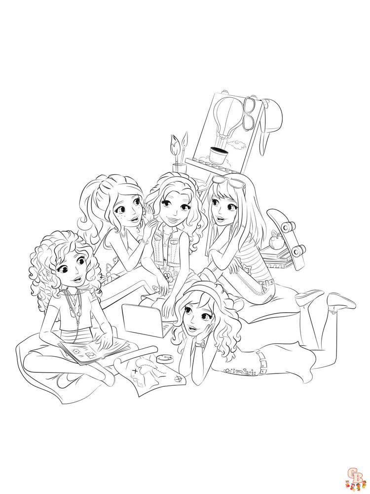 Coloriage Lego Friends