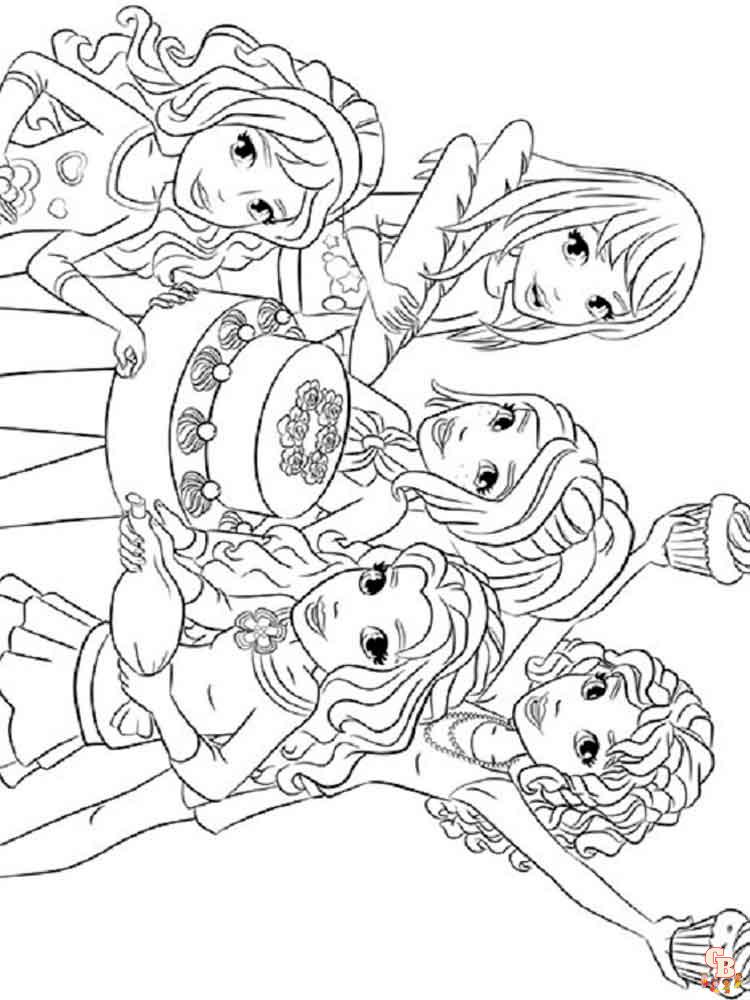 Coloriage Lego Friends