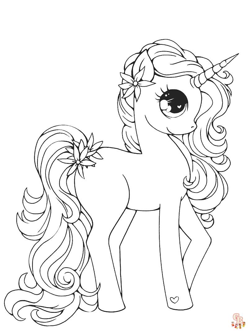 Coloriage Licorne