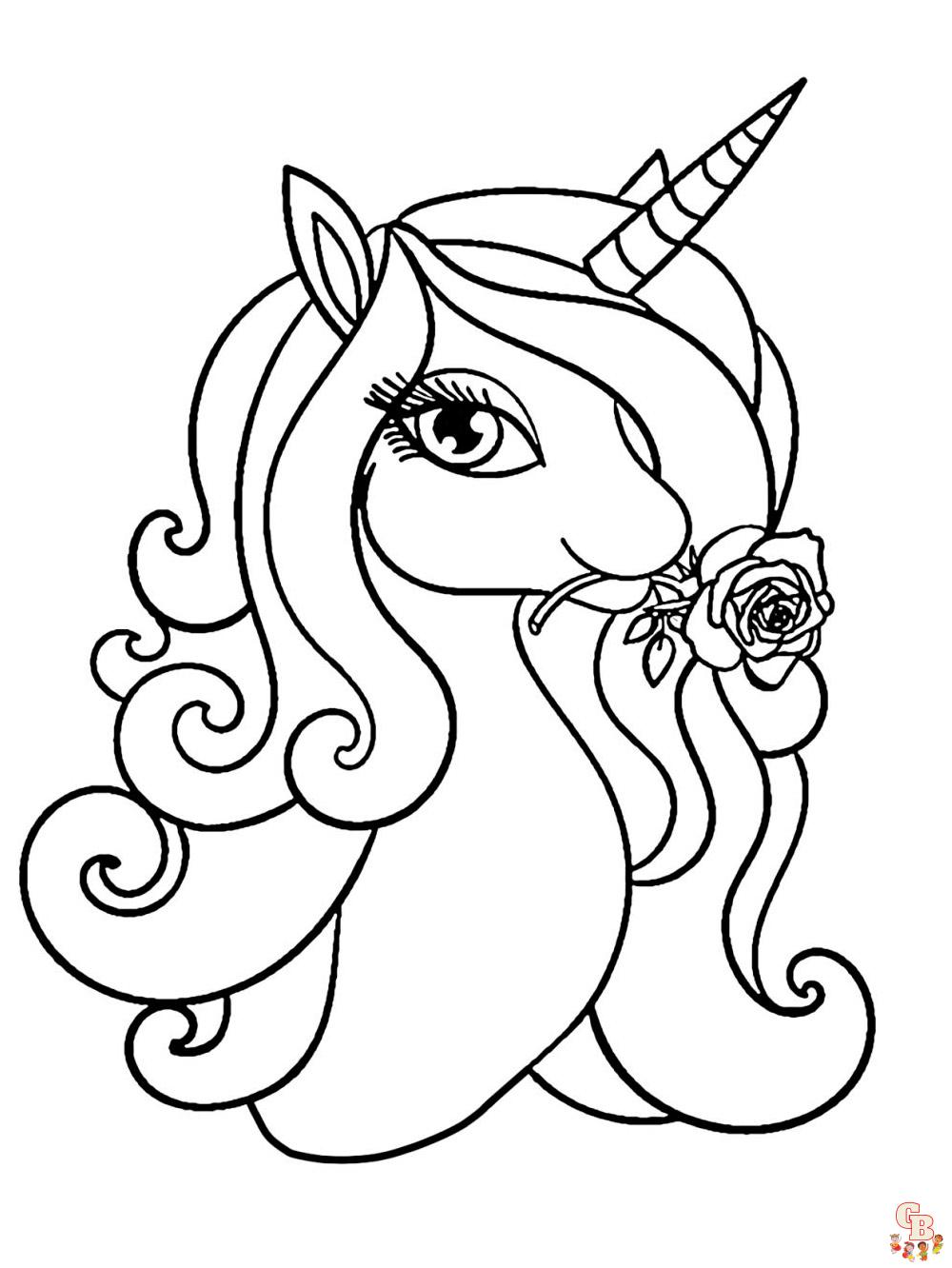 Coloriage Licorne