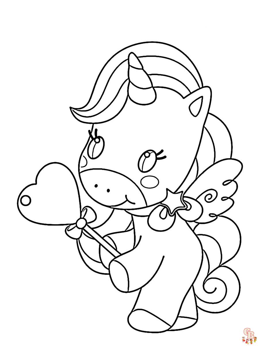 Coloriage Licorne