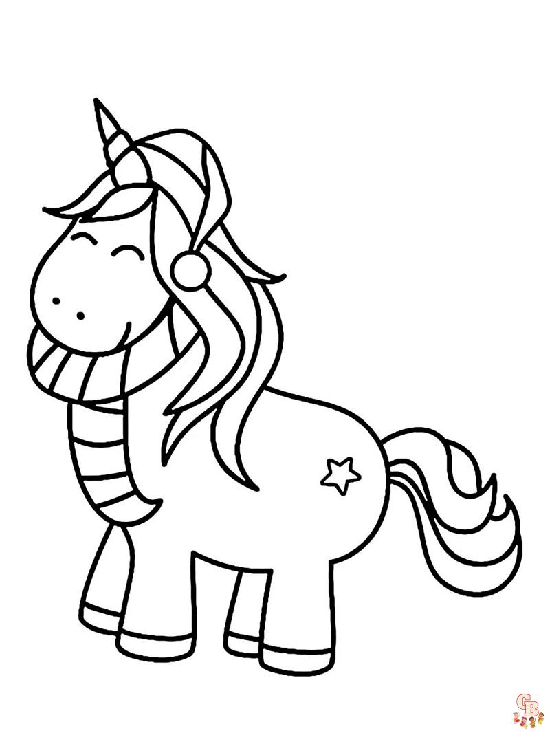 Coloriage Licorne