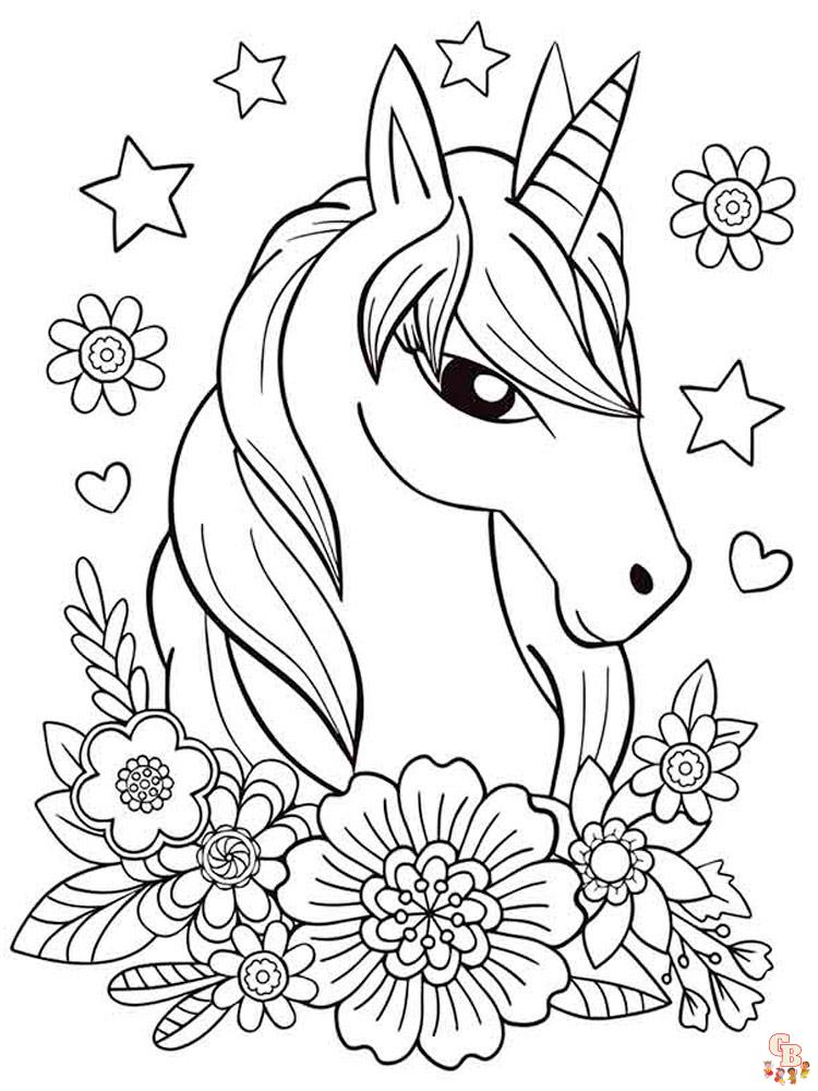 Coloriage Licorne