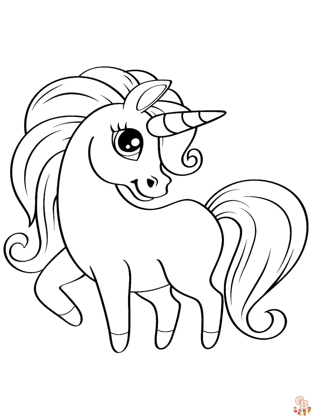 Coloriage Licorne