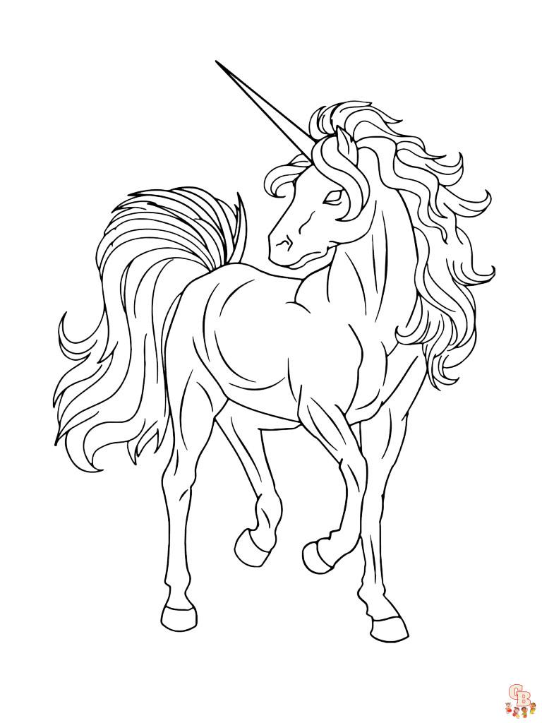 Coloriage Licorne