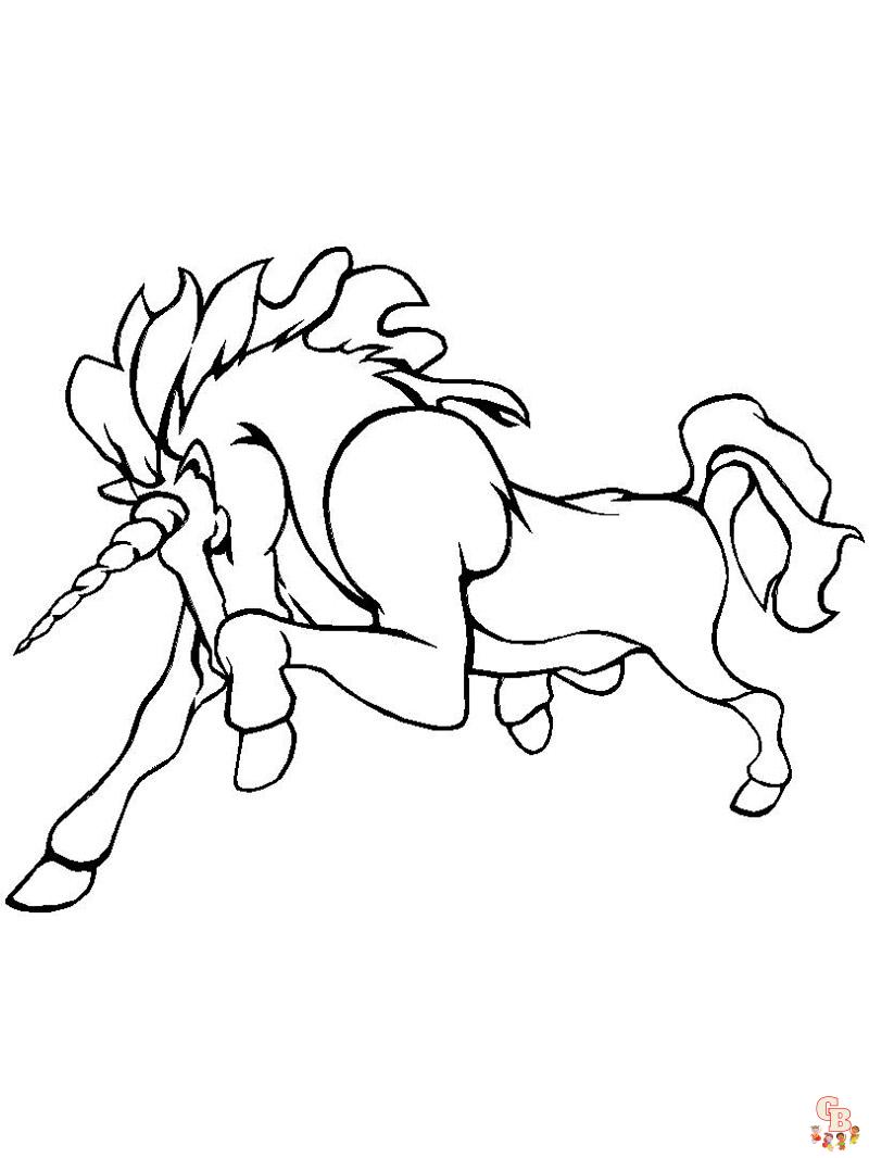 Coloriage Licorne