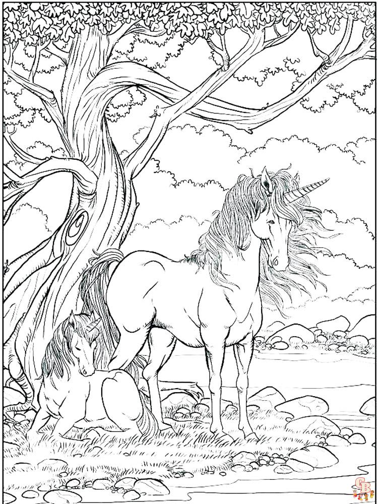 Coloriage Licorne