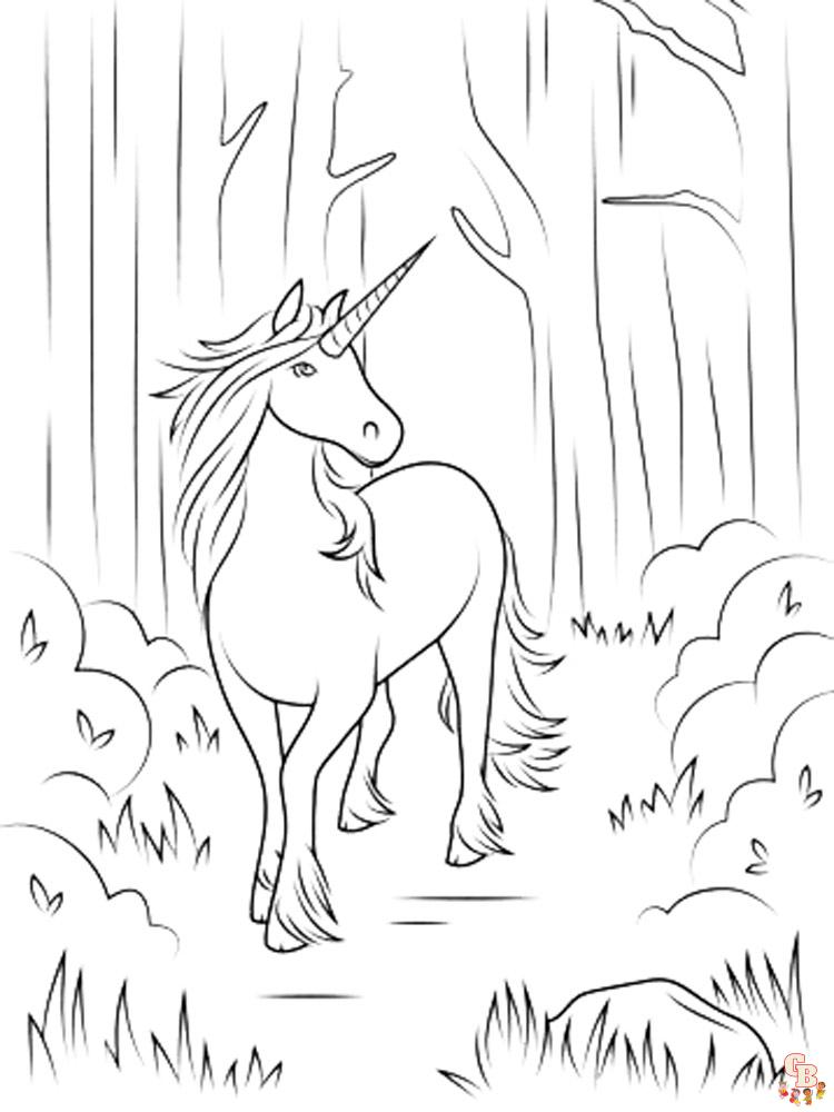 Coloriage Licorne