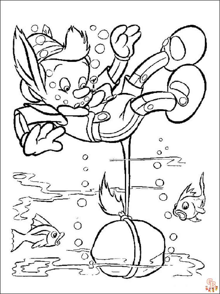 Coloriage Pinocchio