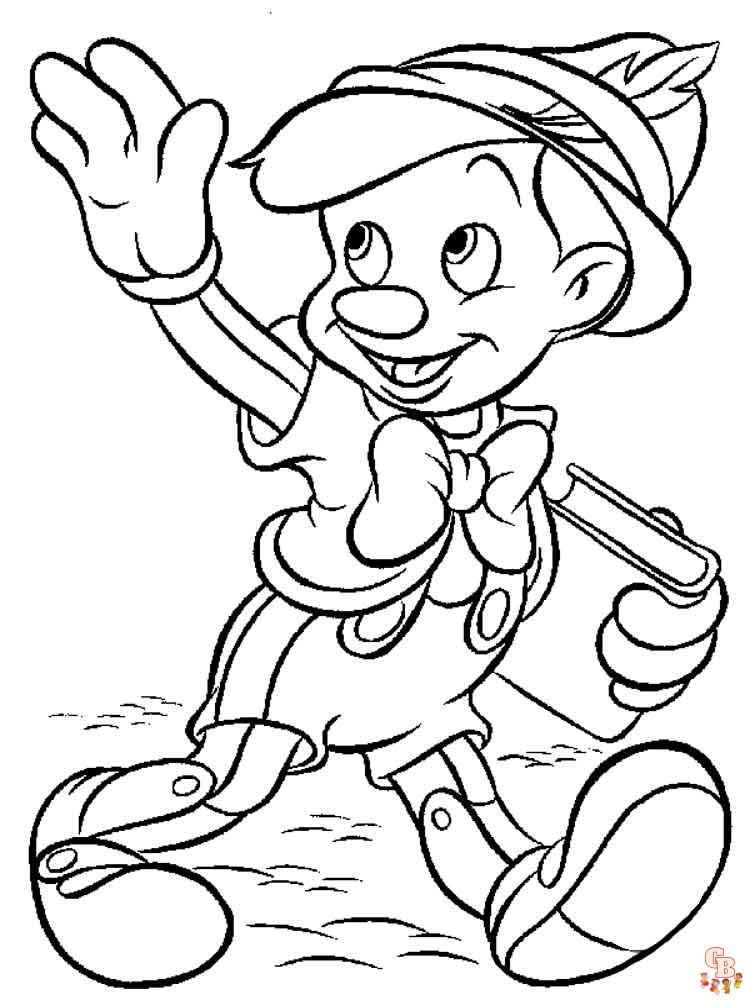 Coloriage Pinocchio