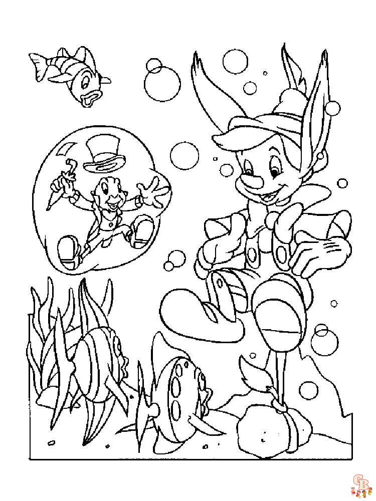 Coloriage Pinocchio