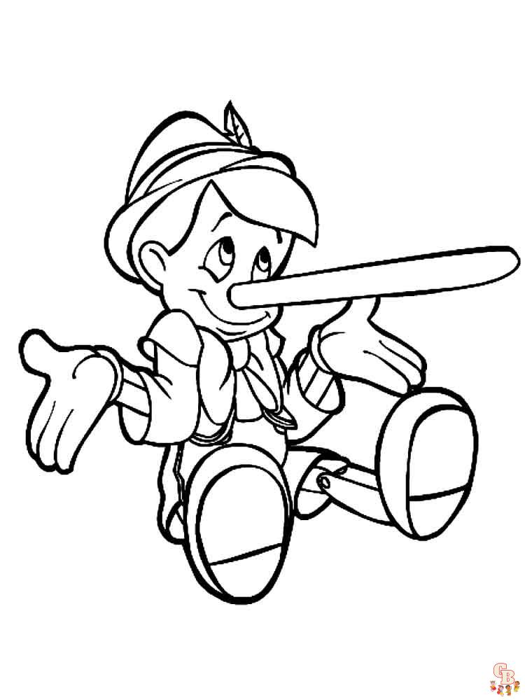 Coloriage Pinocchio