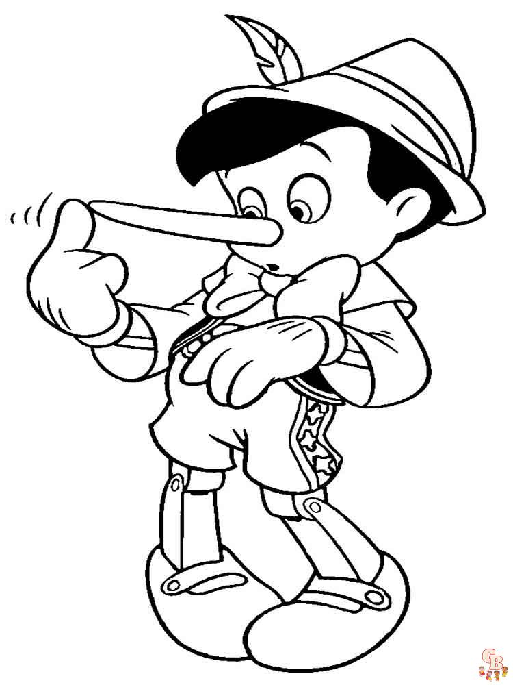 Coloriage Pinocchio