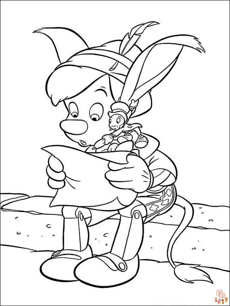 Coloriage Pinocchio