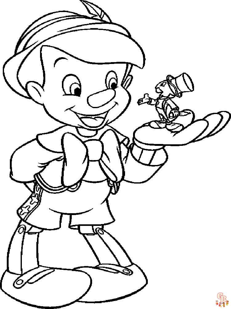 Coloriage Pinocchio