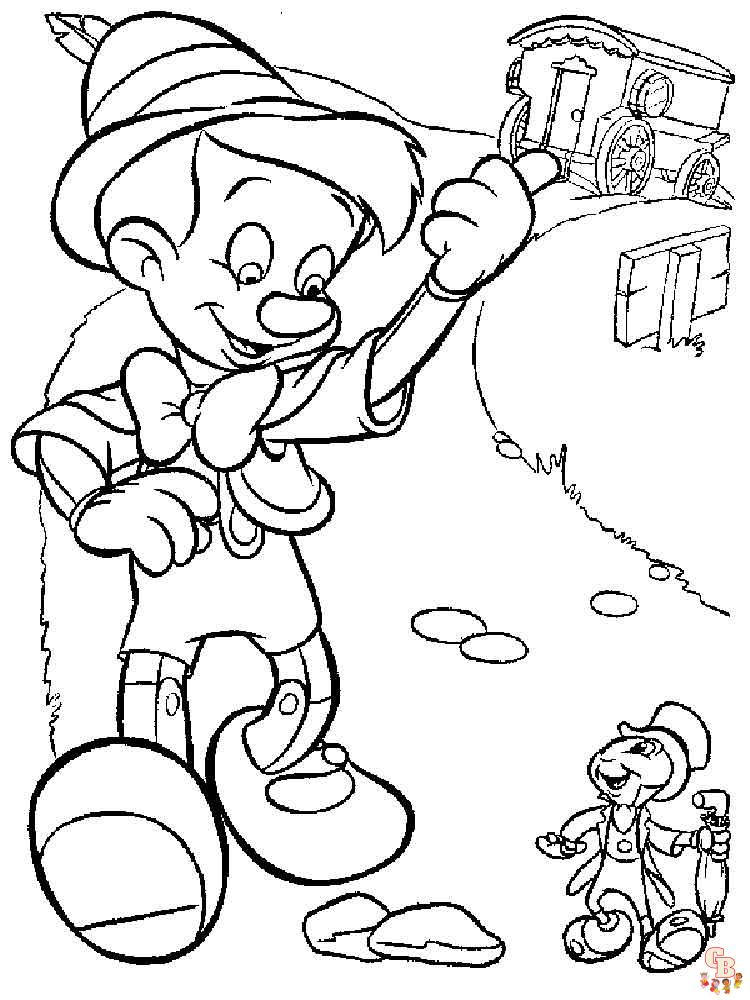 Coloriage Pinocchio