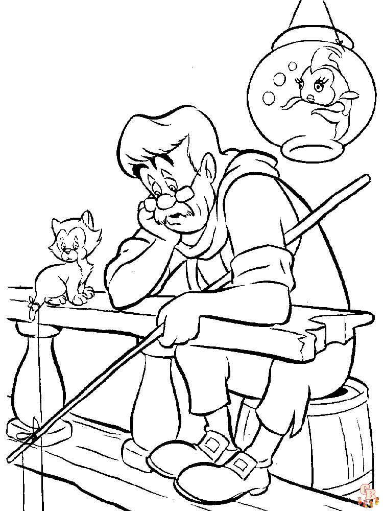 Coloriage Pinocchio