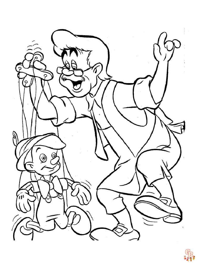 Coloriage Pinocchio