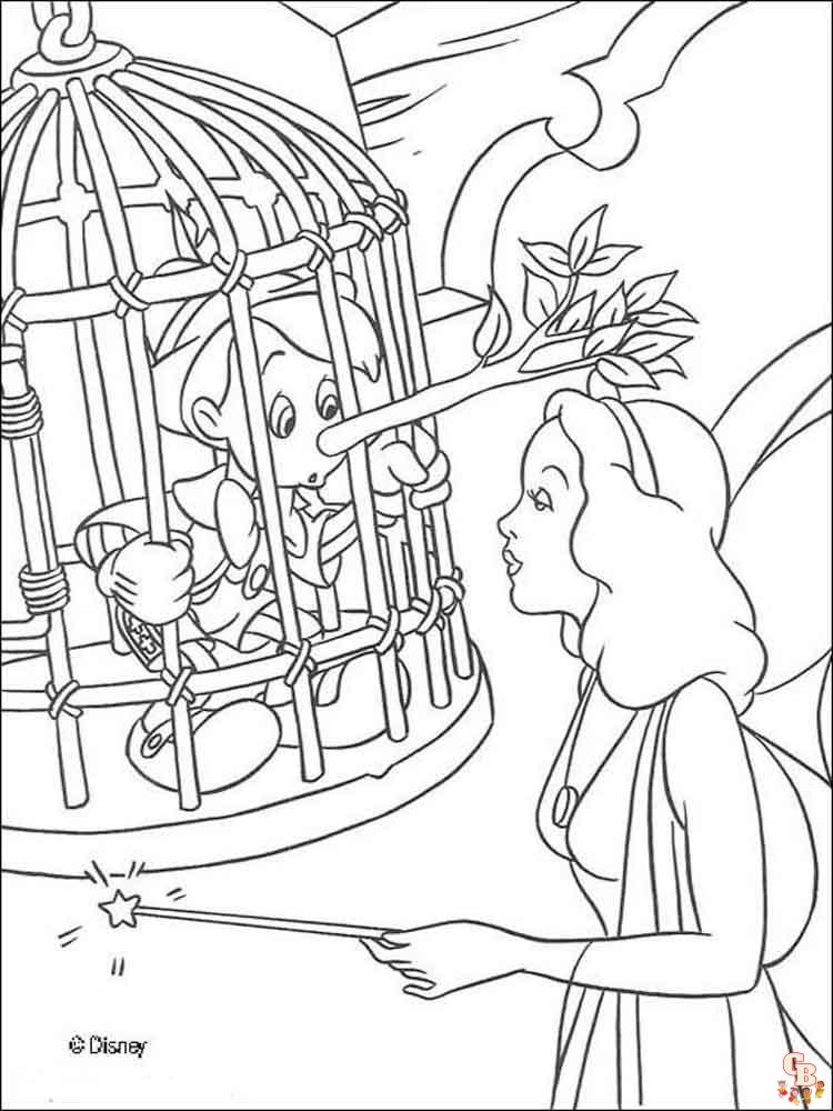 Coloriage Pinocchio