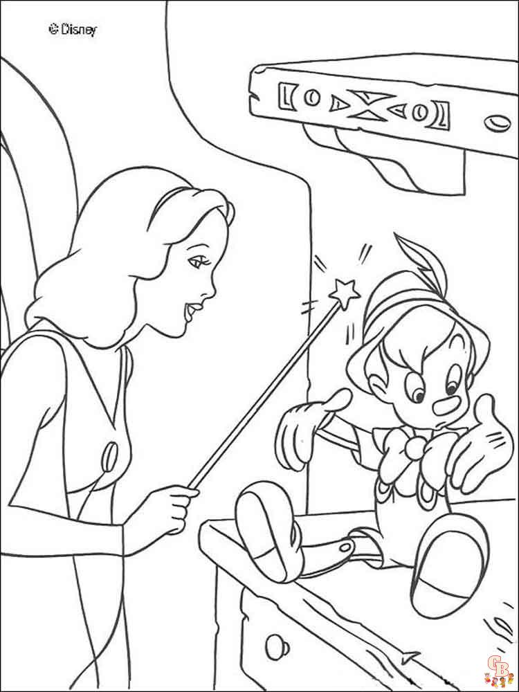 Coloriage Pinocchio