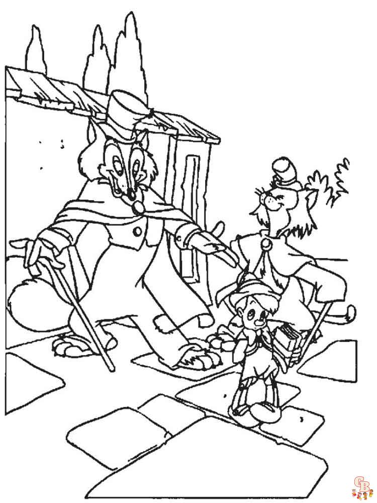 Coloriage Pinocchio