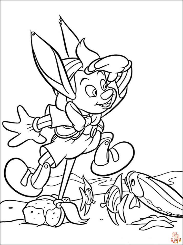 Coloriage Pinocchio