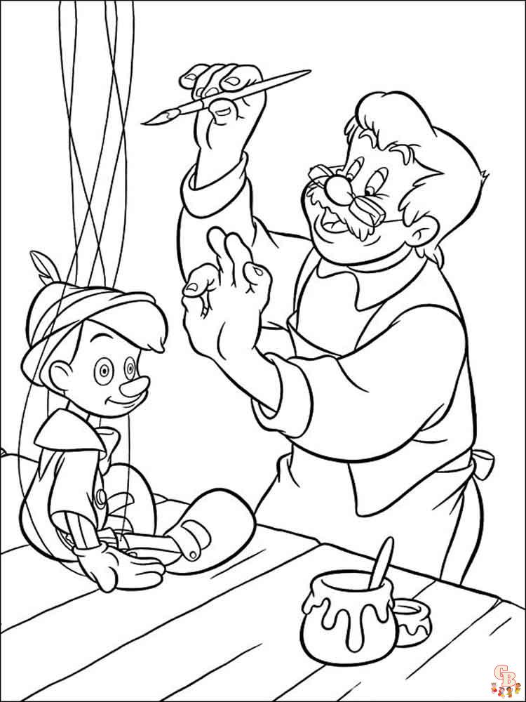 Coloriage Pinocchio