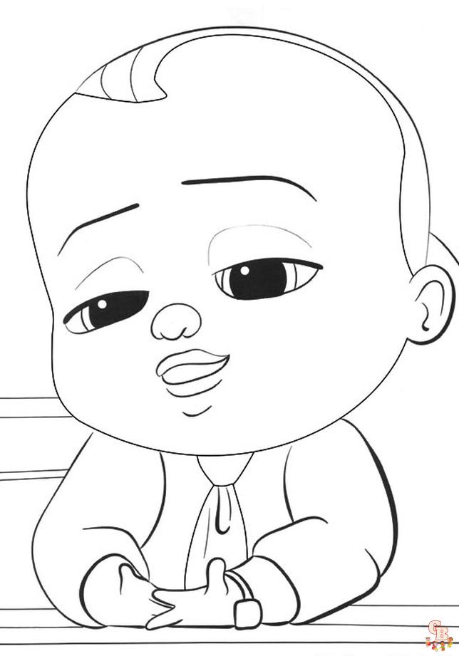 Coloriage baby boss