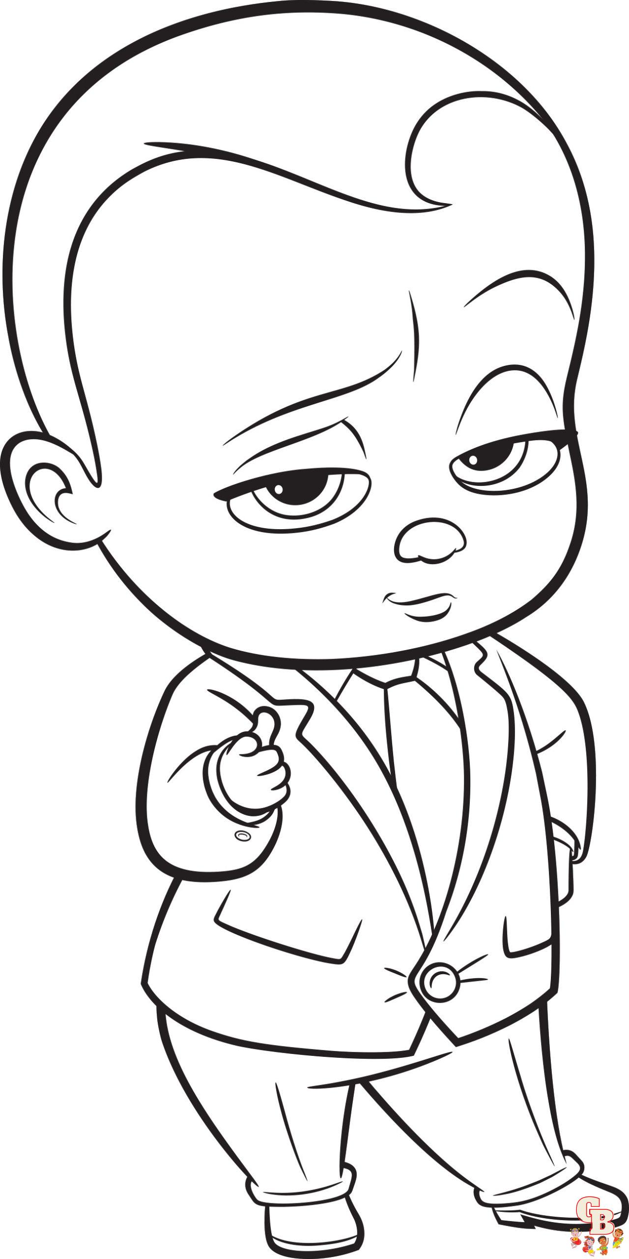 Coloriage baby boss