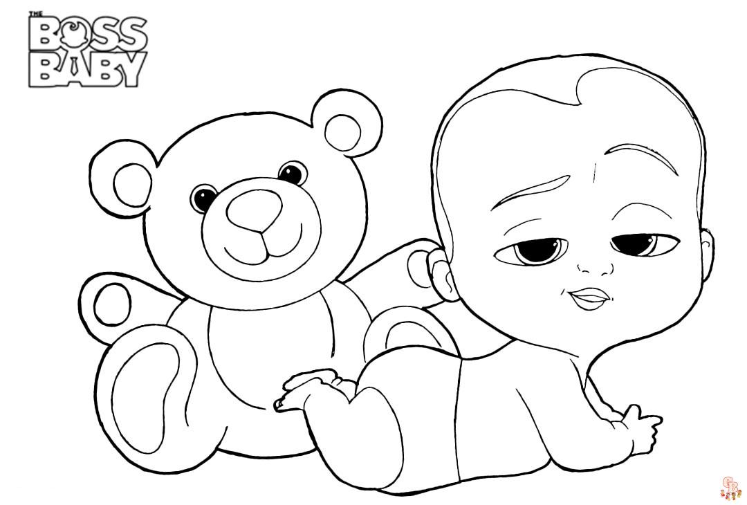 Coloriage baby boss