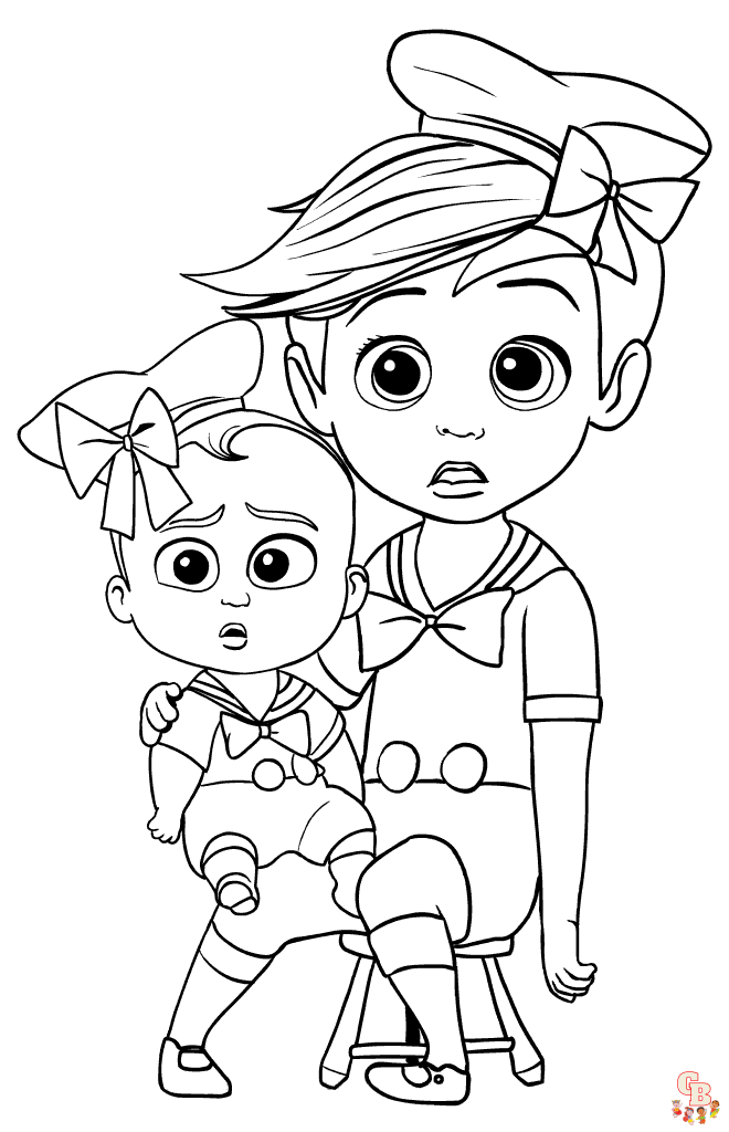 Coloriage baby boss