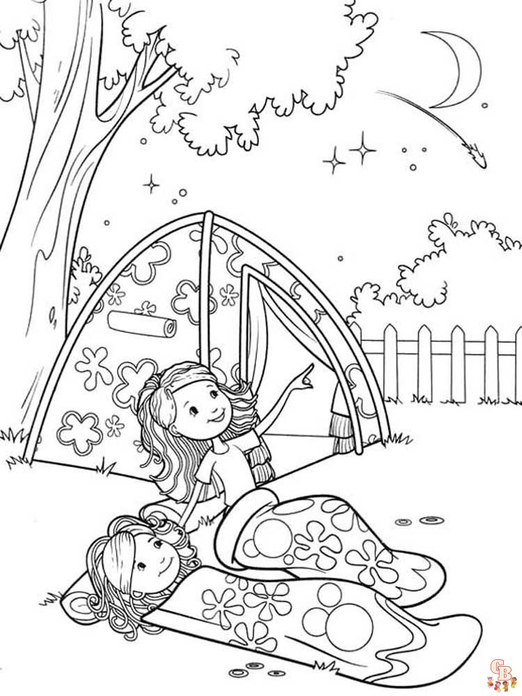 Coloriage camping