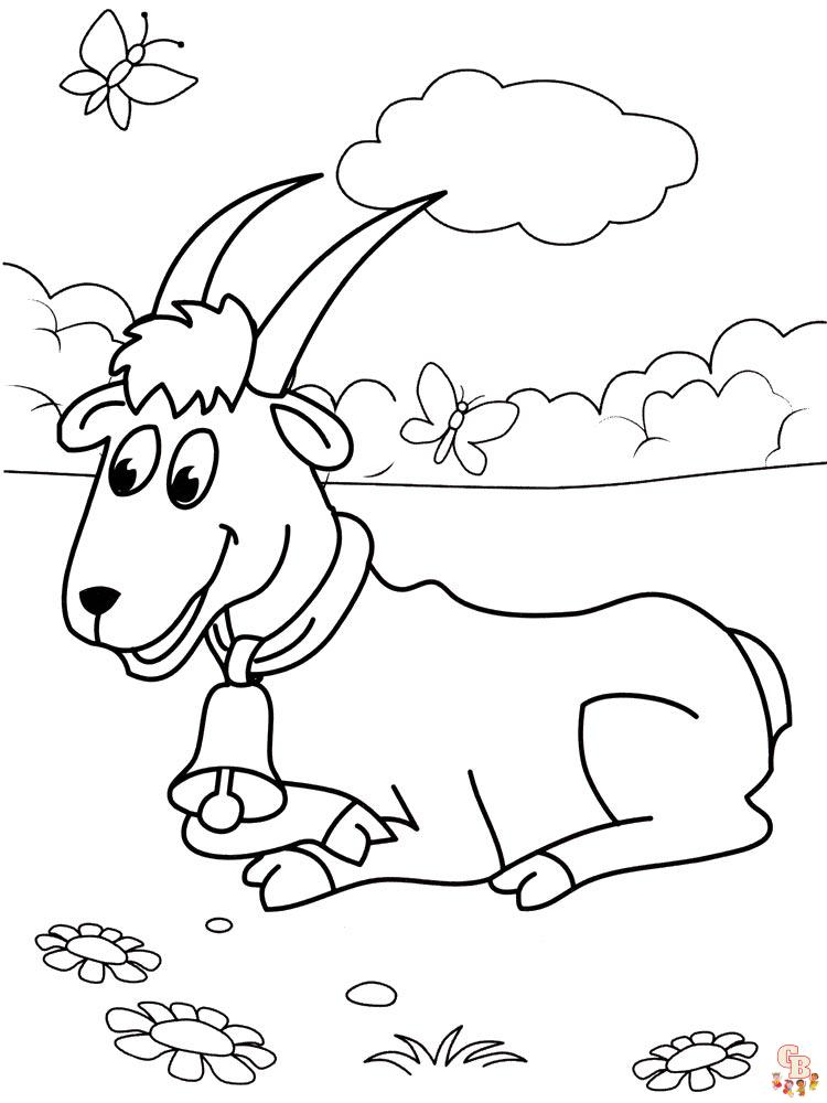 Coloriage chevres