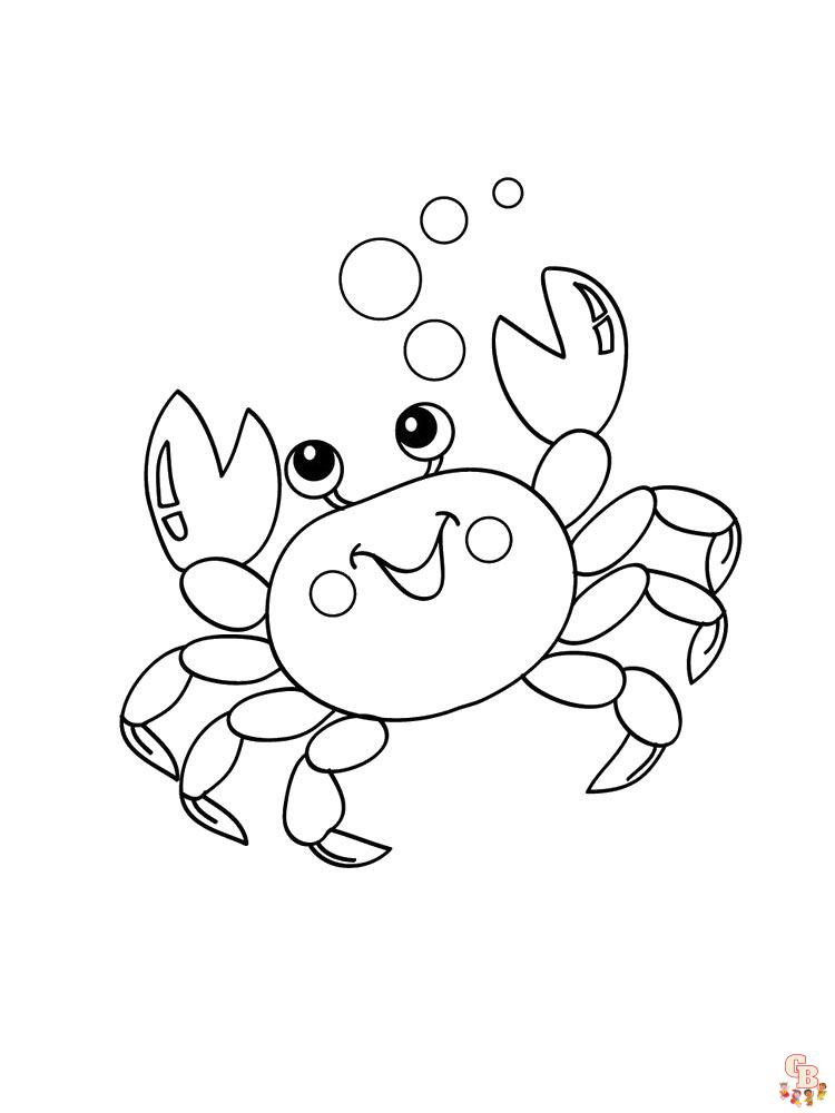 Coloriage crabes