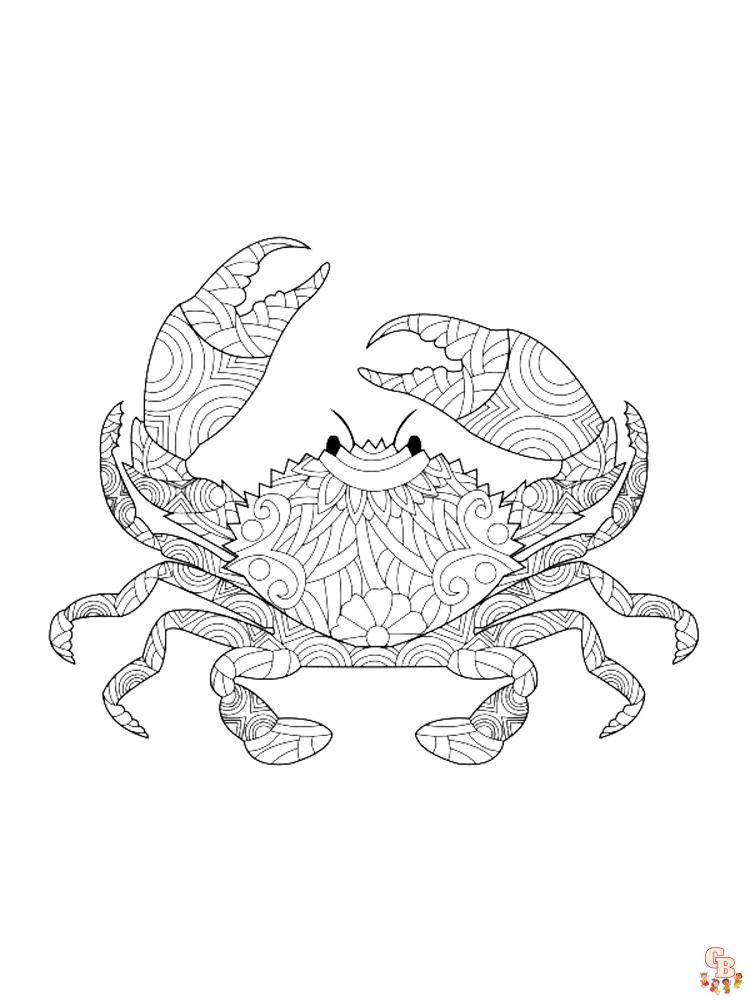 Coloriage crabes