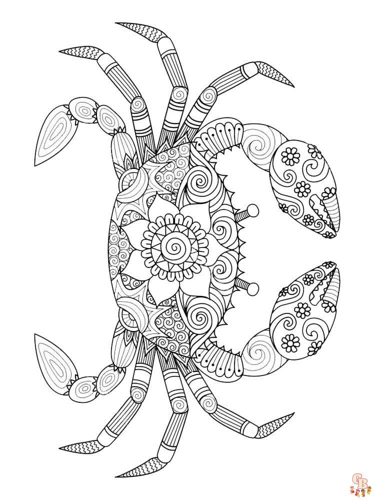 Coloriage crabes