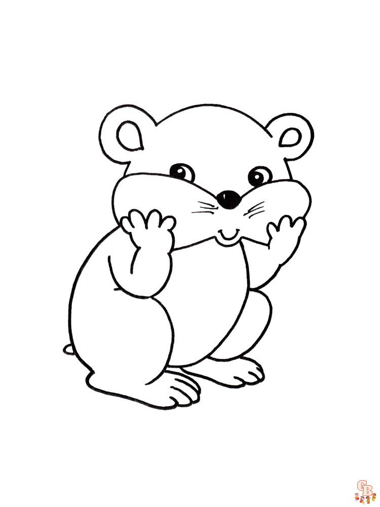 Coloriage hamster