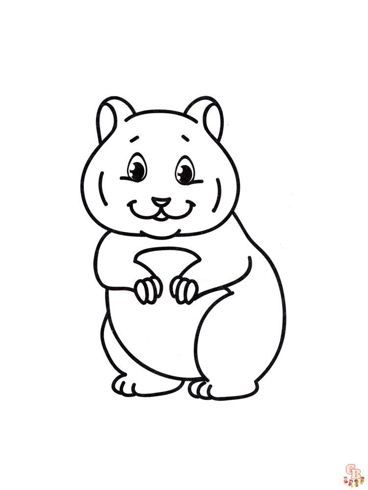 Coloriage hamster