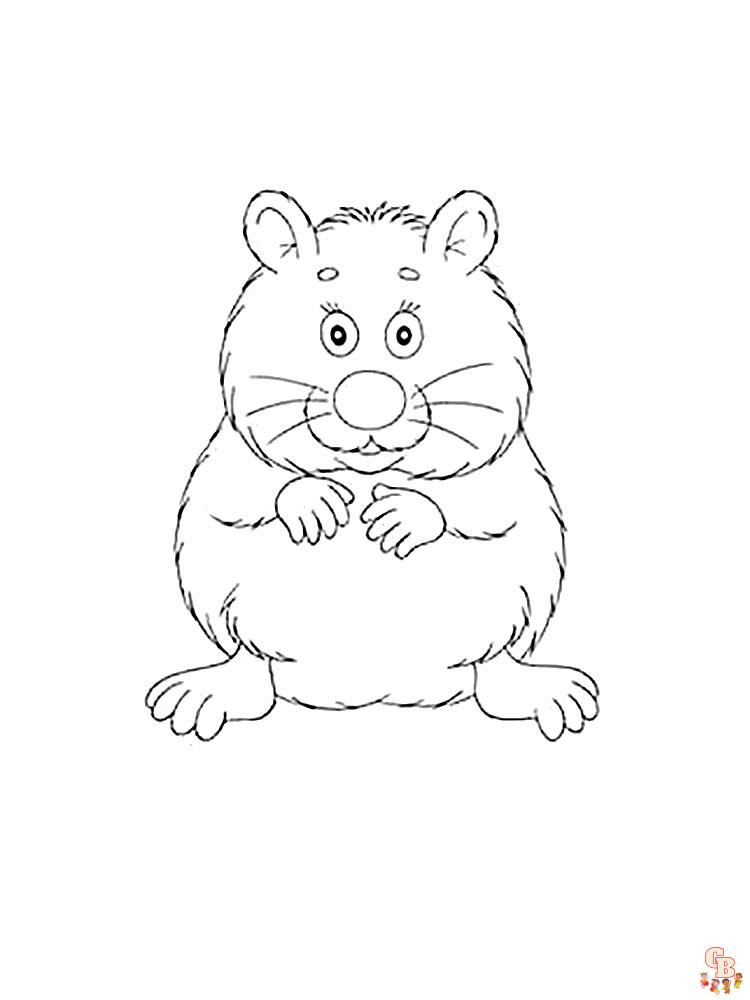 Coloriage hamster