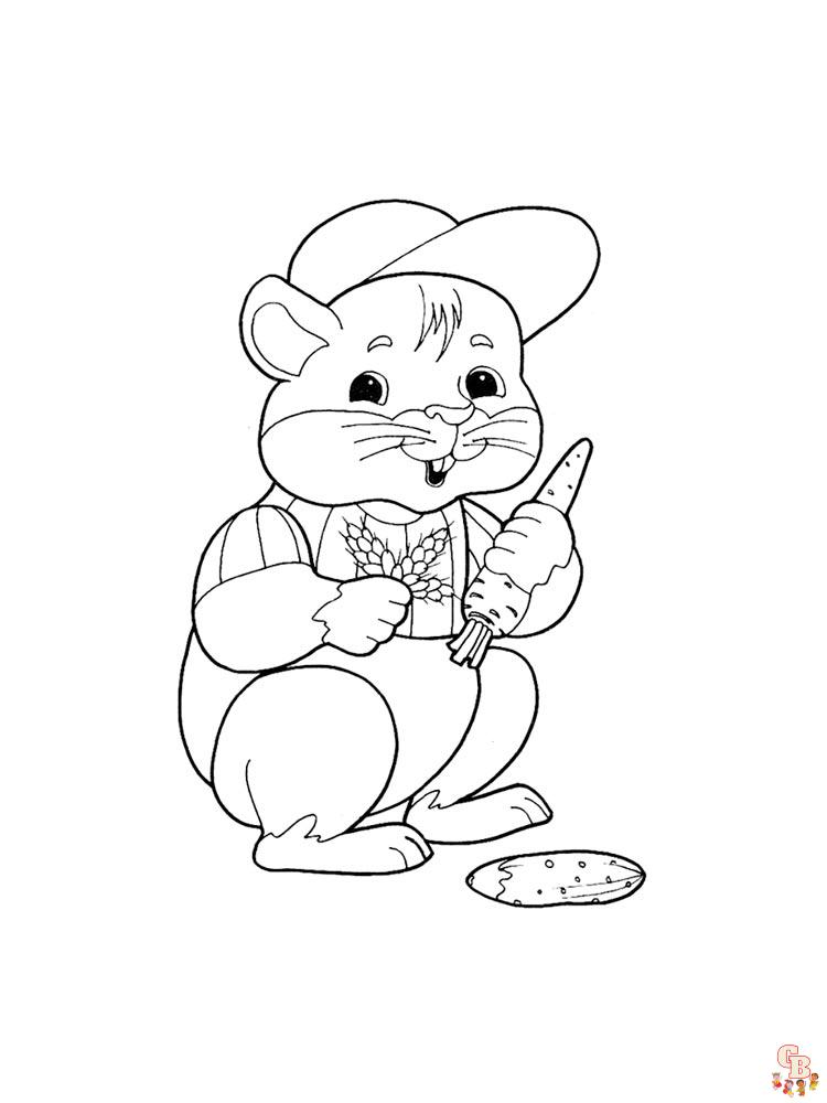 Coloriage hamster