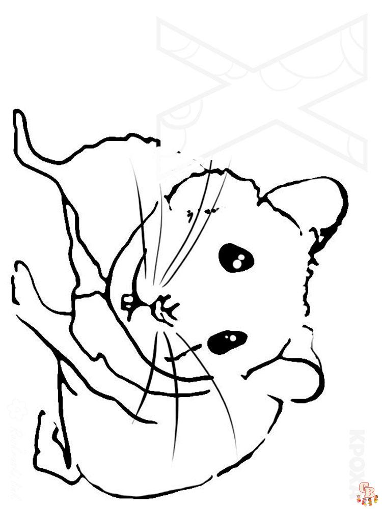 Coloriage hamster