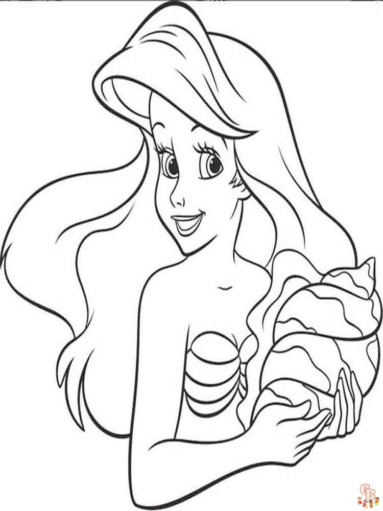 La Petite Sirene coloriage