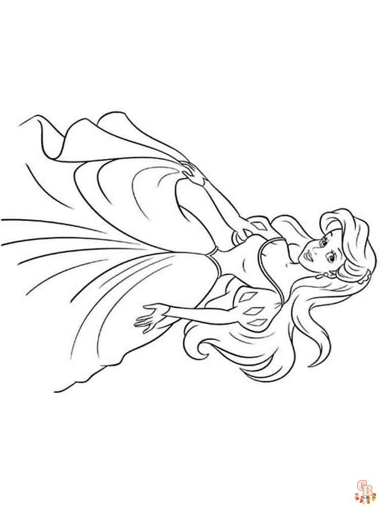 La Petite Sirene coloriage