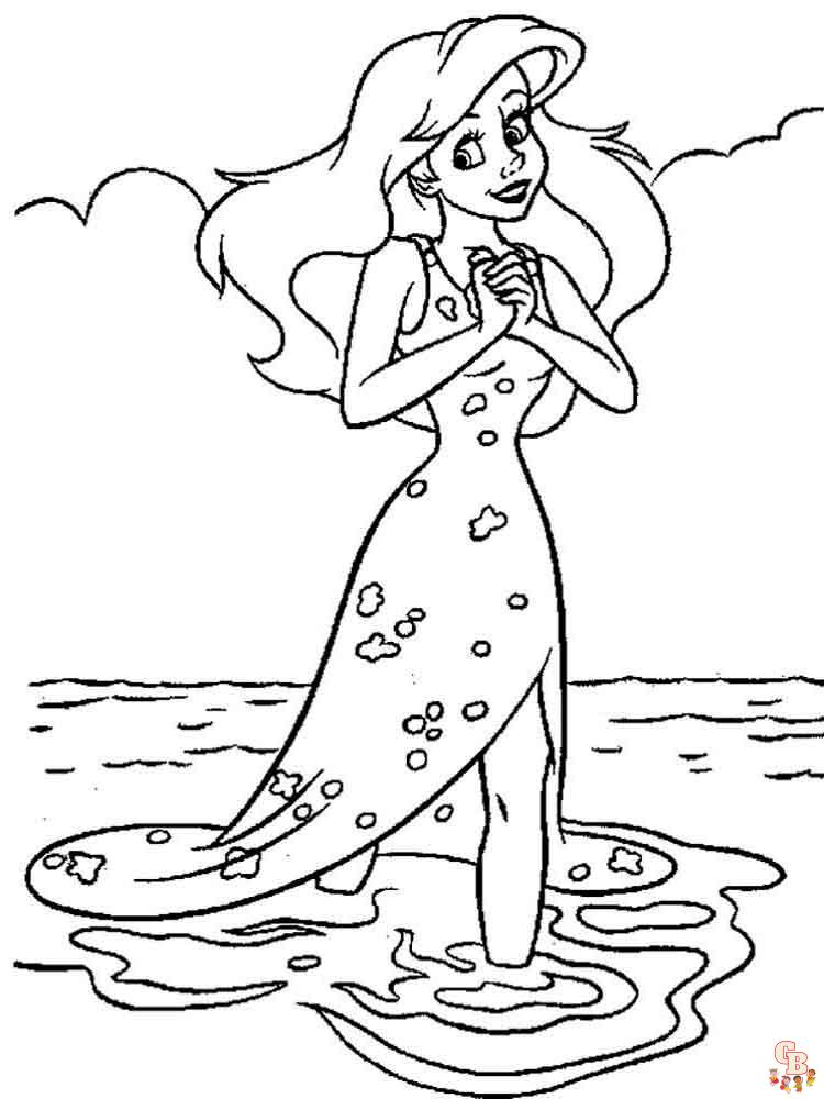 La Petite Sirene coloriage