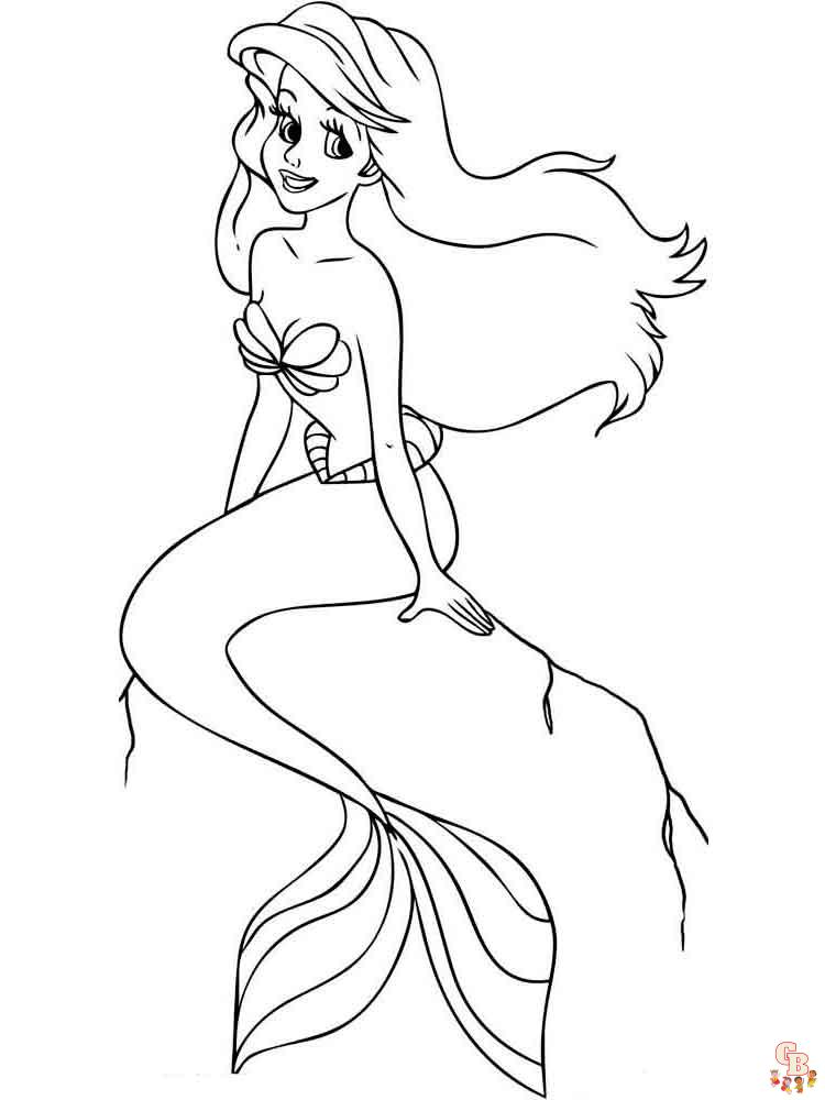 La Petite Sirene coloriage